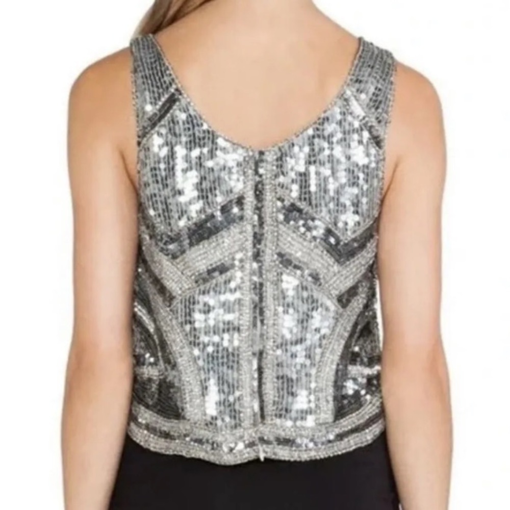 Parker Eliza Sequin Beaded Top XS - Picture 2 of 8